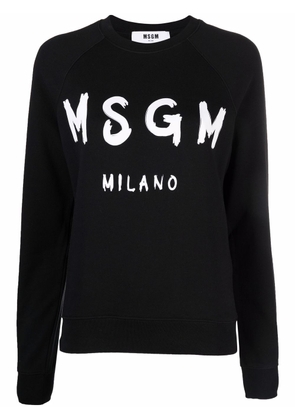 MSGM logo-print sweatshirt - Black
