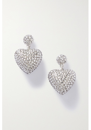 Roxanne Assoulin - Heart & Soul Silver-tone Crystal Earrings - One size