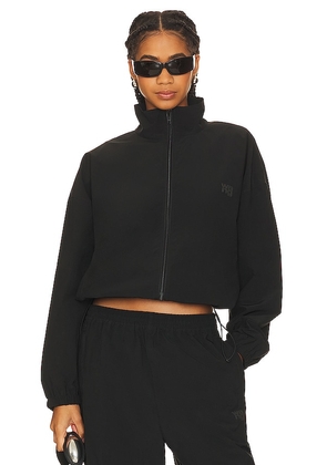Alexander Wang Coaches Track Jacket in Black. Size XL.