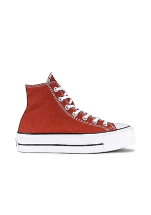 Converse Chuck Taylor All Star Lift Platform Sneaker in Red. Size 7, 7.5, 8.5.