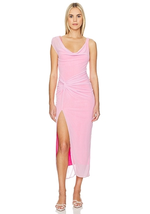 Amanda Uprichard Aliana Dress in Pink. Size M, S, XL, XS.