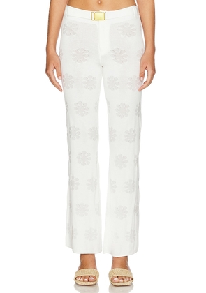 Asta Resort Gisele Pant in White. Size M, S, XL, XS.