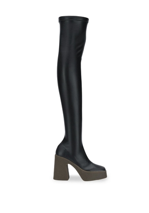 Stella McCartney platform thigh-high boots - Black