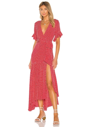 Privacy Please Solana Maxi Dress in Red. Size XS.