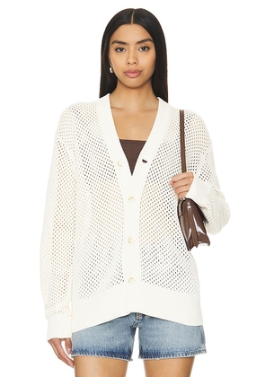Guest In Residence Net Cardigan in Cream. Size M, S.