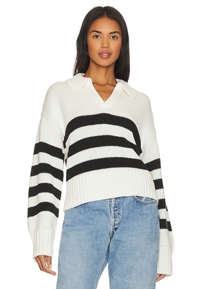 PISTOLA Arlo Polo Sweater in Cream. Size M.
