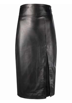 Manokhi Laura leather pencil skirt - Black