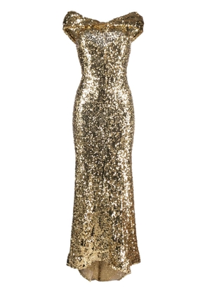 Atu Body Couture sequin-embellished gown - Gold