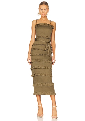V. Chapman Lily Dress in Olive. Size 2.