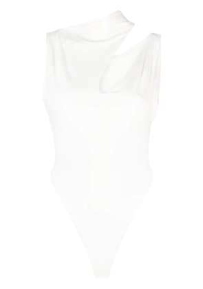 MANURI cutout jersey bodysuit - White