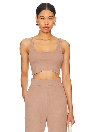 WellBeing + BeingWell Acadia Tank in Brown. Size M, S, XL, XS.