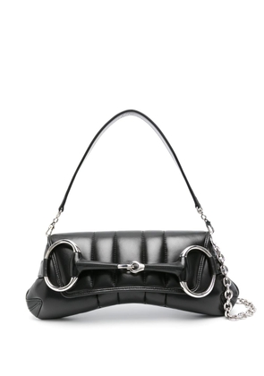 Gucci medium Horsebit Chain shoulder bag - Black