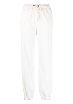 Moncler tapered corduroy track pants - White
