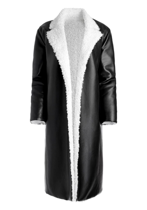 alice + olivia Shan reversible mid-length coat - Black