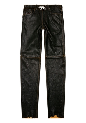 Diesel P-Kooman leather trousers - Black