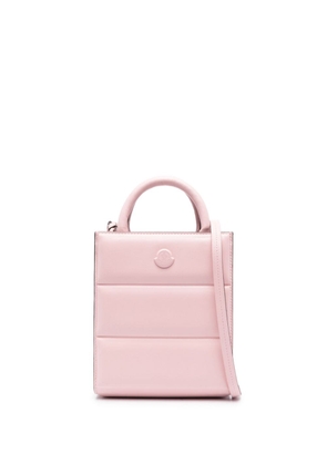 Moncler Doudoune leather mini bag - Pink