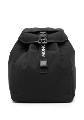 Moncler logo-plaque backpack - Black