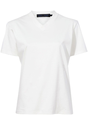 Proenza Schouler Talia V-neck organic cotton T-shirt - White