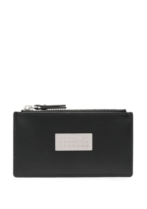 MM6 Maison Margiela numbers-motif leather wallet - Black