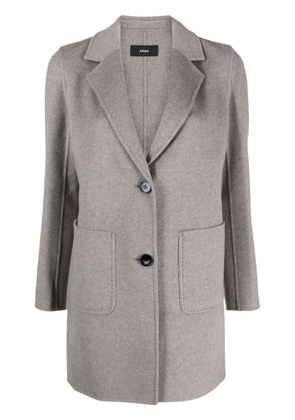 Arma single-breasted wool coat - Grey
