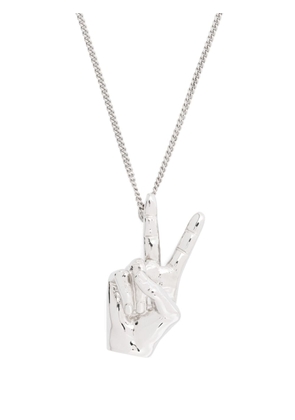 Y/Project Mini Peace-pendant necklace - Silver