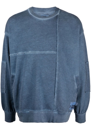 izzue logo-patch sweatshirt - Blue