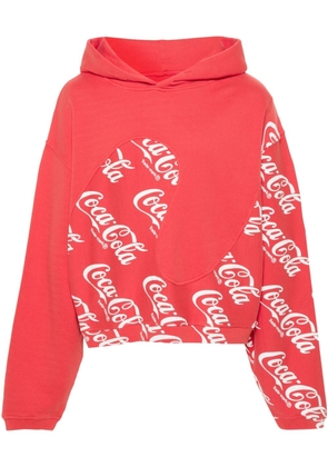 ERL Coca-Cola print hoodie - Red