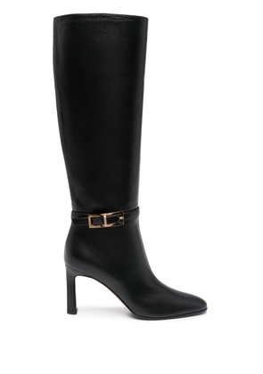 Sergio Rossi Nora 80mm knee-high leather boots - Black