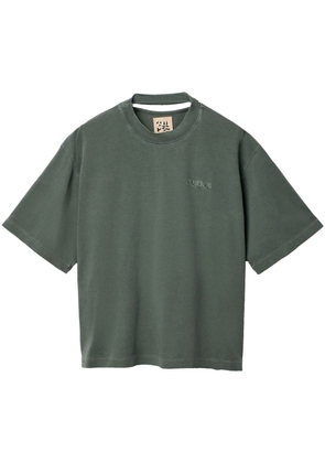 CamperLab logo-embroidered cotton T-shirt - Green