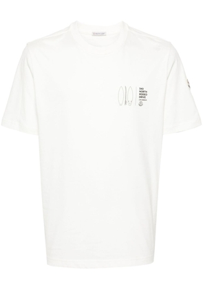 Moncler logo-print cotton T-shirt - White