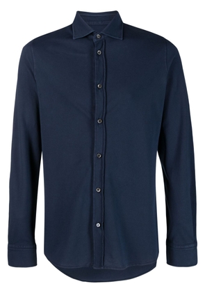 Circolo 1901 long-sleeve buttoned cotton shirt - Blue