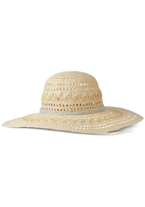 Maison Michel Blanche straw hat - Neutrals