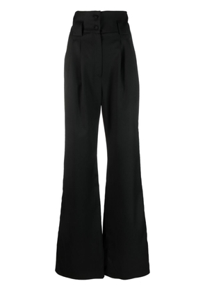 MANURI high-waist wide-leg trousers - Black