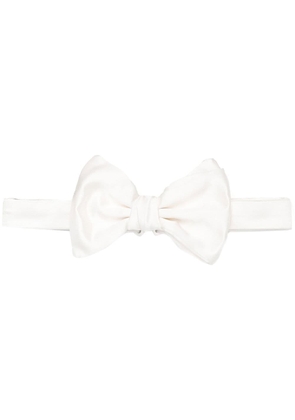 Emporio Armani silk bow tie - White