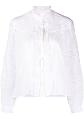 MARANT ÉTOILE semi-sheer shirt - White