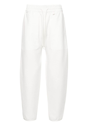 Moncler panelled mid-rise track trousers - White