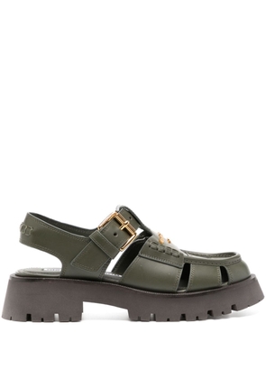 Alexander Wang Carter caged leather sandals - Green