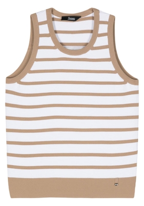 Herno Endless striped knitted top - Neutrals