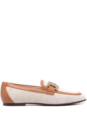 Tod's chain-link detail loafers - Neutrals