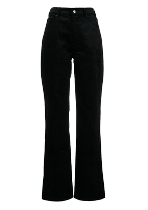 ANINE BING straight-leg corduroy trousers - Black