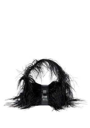 Proenza Schouler Park feather-detail shoulder bag - Black