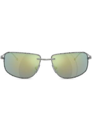 Diesel rectangle-frame sunglasses - Silver