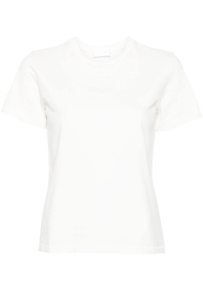 Moncler logo-embroidered cotton T-shirt - White
