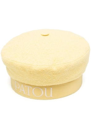 Patou embroidered-logo sailor hat - Yellow