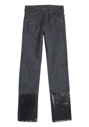 Maison Margiela Selvedge mid-rise straight jeans - Blue
