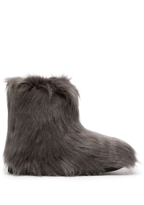 STAND STUDIO Olivia faux-fur ankle boots - Grey