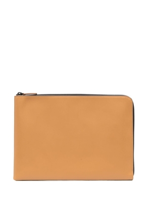 Common Projects logo-print clutch - Neutrals