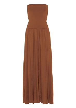 ERES Ankara strapless maxi dress - Brown