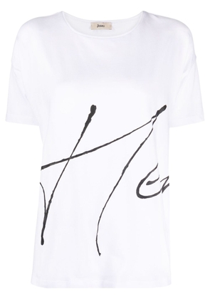Herno crew-neck logo-print T-shirt - White