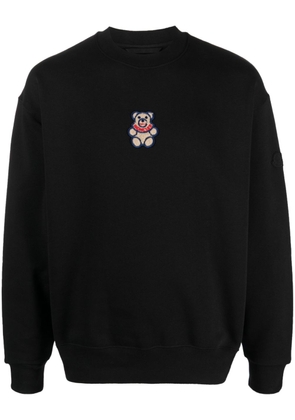Moncler logo-patch cotton sweatshirt - Black